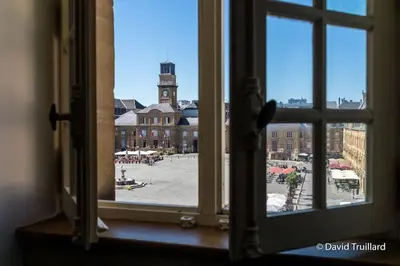 Vue générale sur Charleville-Mézières ou vue de la ville depuis l'appartement