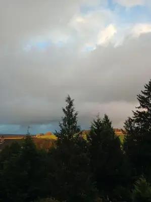 Paysage naturel près de le chalet