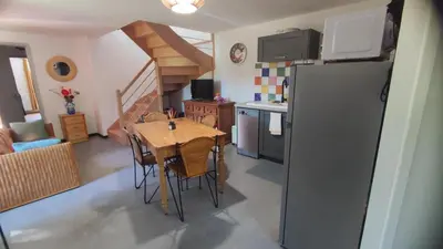 Cuisine ou kitchenette dans l'établissement La chaira