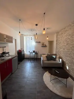 Cuisine ou kitchenette dans l'établissement La Chambre St Vincent