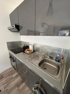 Cuisine ou kitchenette dans l'établissement F2 Hypercentre Terrasse Talleyrand