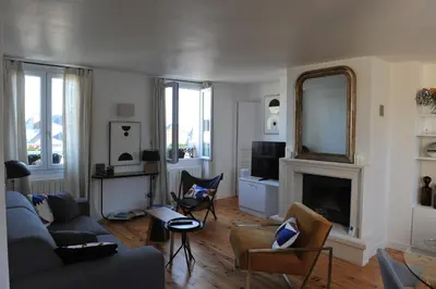 Coin salon dans l'établissement L'Appart Gîte de Charme