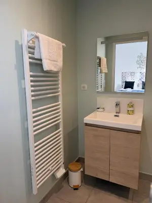 Salle de bains dans l'établissement La Belle Prise