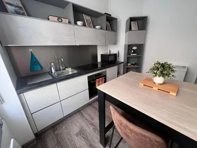 Cuisine ou kitchenette dans l'établissement Le Noé : hyper centre d’Epernay