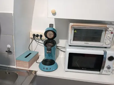 Cuisine ou kitchenette dans l'établissement Logement 1