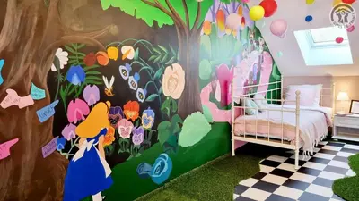 Un ou plusieurs lits dans un hébergement de l'établissement Le Terrier d Alice et du lapin