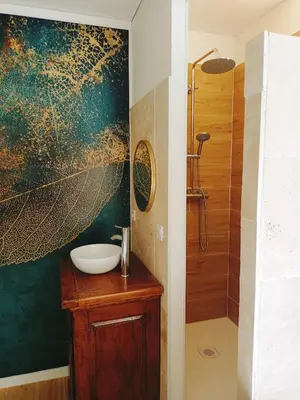 Salle de bains dans l'établissement Bulles de Lune