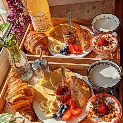 Nourriture dans la maison de vacances ou à proximité