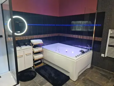 Salle de bains dans l'établissement Le nid douillet