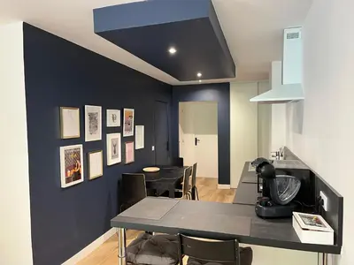Cuisine ou kitchenette dans l'établissement Détente et spa Expérience