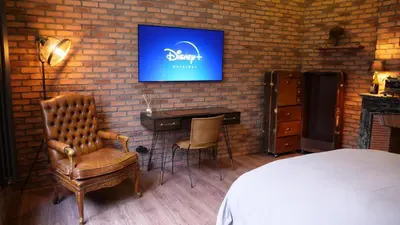 Télévision ou salle de divertissement dans l'établissement 35 SPEAKEASY - Ambiance PUB Anglais Centre Ville avec Parking