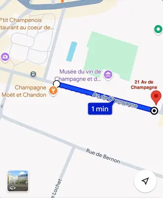Plan de l'établissement AVENUE DE CHAMPAGNE