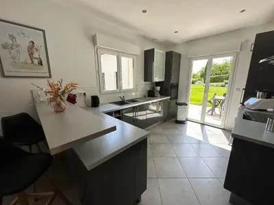 Cuisine ou kitchenette dans l'établissement Champagne BNB - La Source