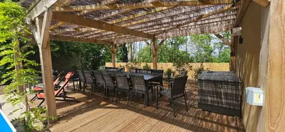 Balcon ou terrasse dans l'établissement Le Clos Maldier - Gîte de la Belle vue