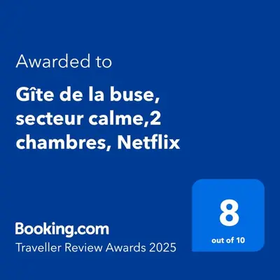 Plan de l'établissement Gîte de la buse, secteur calme,2 chambres, Netflix
