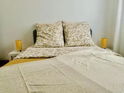 Un ou plusieurs lits dans un hébergement de l'établissement Appartement cosy au cœur du vignoble - proche Épernay en Champagne