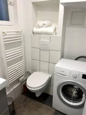 Salle de bains dans l'établissement Le petit Paris Compiegne