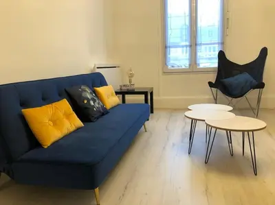 Coin salon dans l'établissement L'Ecrin de Lena