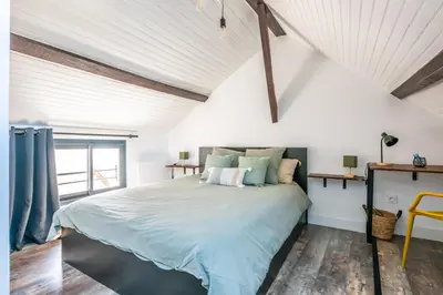 Un ou plusieurs lits dans un hébergement de l'établissement Le 27 - Appartement Cosy - Disney 15min
