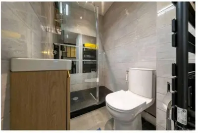 Salle de bains dans l'établissement La Parenthèse Rémoise