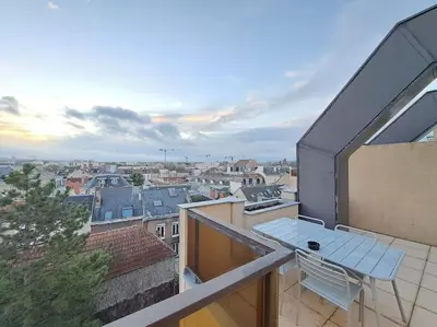 Balcon ou terrasse dans l'établissement Appartement 
