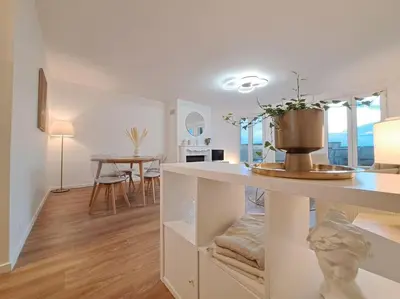 Cuisine ou kitchenette dans l'établissement Appartement 