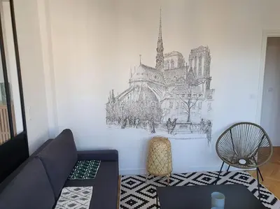 Coin salon dans l'établissement Suite Forum Vue Imprenable