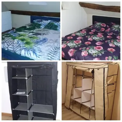 Un ou plusieurs lits dans un hébergement de l'établissement Maison sur 3 étages, proche de Disneyland