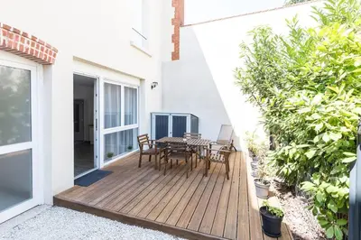 Balcon ou terrasse dans l'établissement Tranquilis - Studio hypercentre terrasse