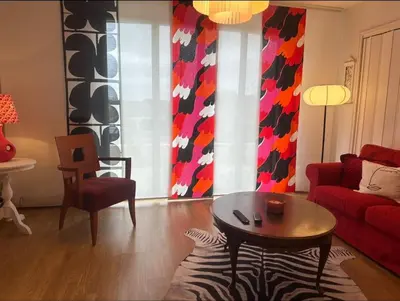 Coin salon dans l'établissement Charmante maison 10 mn Center Parcs Ailette