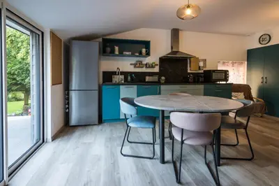 Cuisine ou kitchenette dans l'établissement Bel Aora