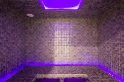 Salle de bains dans l'établissement Bel Aora