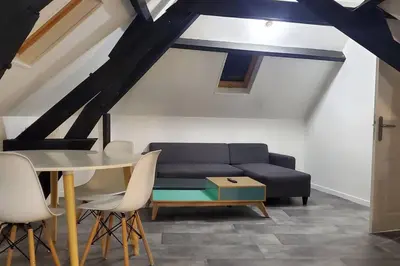 Coin salon dans l'établissement Tulsa Home - Comme à la maison, Appartement 1 chambre