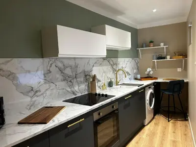 Cuisine ou kitchenette dans l'établissement L'appart' du bonheur