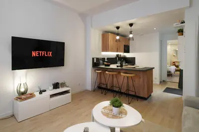 Cuisine ou kitchenette dans l'établissement Bulles de bonheur - hyper centre d'Épernay
