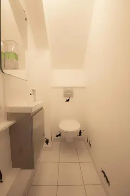 Salle de bains dans l'établissement Gîte les hauts de Verberie - appartement calme et lumineux
