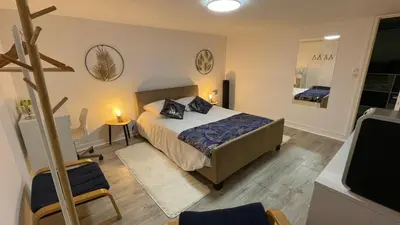 Un ou plusieurs lits dans un hébergement de l'établissement Chambre chez l'habitant à Vauxbuin