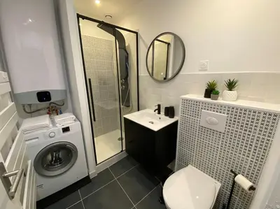 Salle de bains dans l'établissement Appartement - Le cocon Rémois