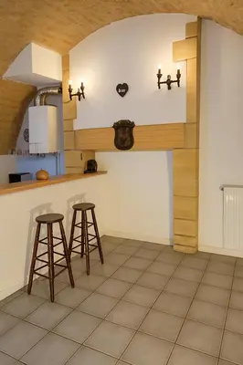 Cuisine ou kitchenette dans l'établissement Château des Princes 