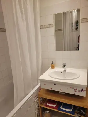 Salle de bains dans l'établissement Château des Princes 