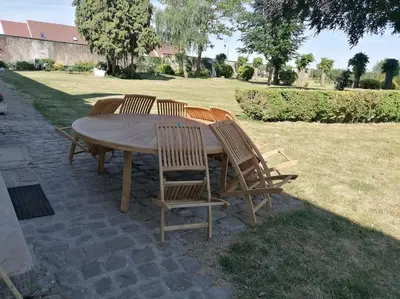 Jardin de l'établissement Gîte à la ferme