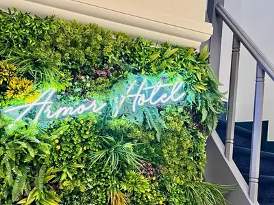 Jardin de l'établissement Armor Hotel