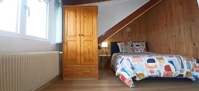 Un ou plusieurs lits dans un hébergement de l'établissement Appartement T2 au 1er étage