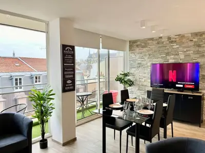 Coin salon dans l'établissement L'Ange Au Sourire