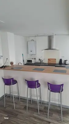 Cuisine ou kitchenette dans l'établissement maison pas loin centre-ville