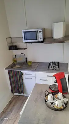 Cuisine ou kitchenette dans l'établissement Magnifique Studio pas loin centre-ville