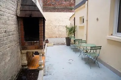 Terrasse ou espace extérieur de l'établissement Studio Relax 2pers wifi