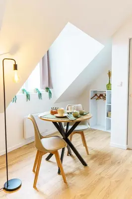 Coin salon dans l'établissement Studio Chaleureux 2 pers wifi