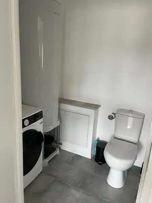 Salle de bains dans l'établissement La grange
