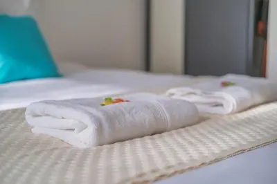 Un ou plusieurs lits dans un hébergement de l'établissement Studio Boulingrin - Hypercentre